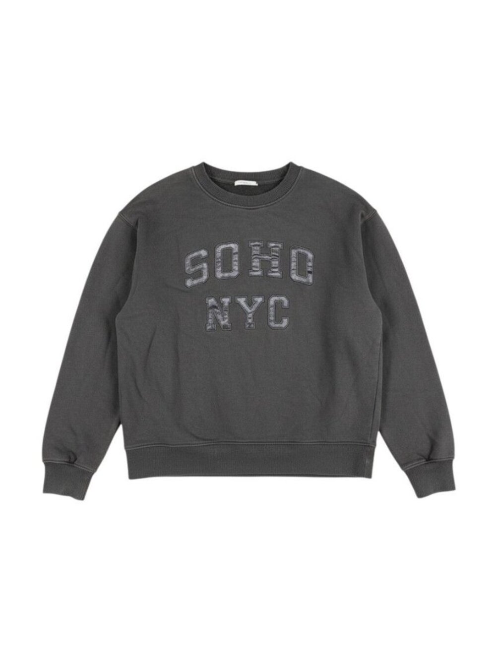 H&M Soho NYC Graphic Sweatshirt Charcoal Gray XS